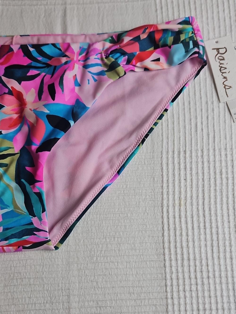 Raisins Hipster Swim Bottom: Multi Color Floral: XL